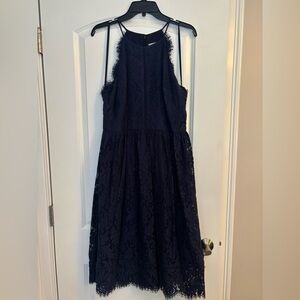 Midi Navy Lace Dress